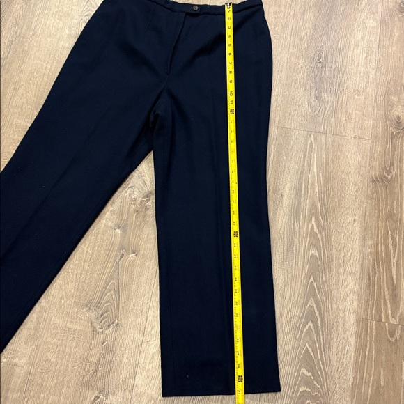 Pendleton Vintage Navy Wide Leg Women's Wool Pants - Picture 13 of 14